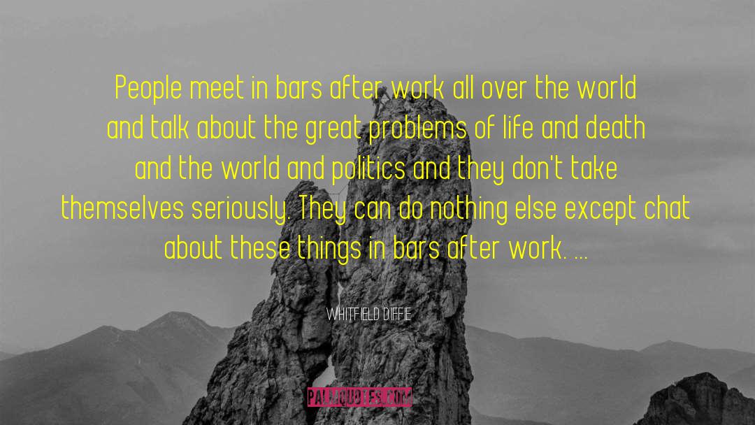 Whitfield Diffie Quotes: People meet in bars after