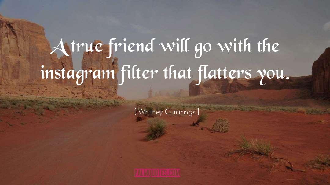 Whitney Cummings Quotes: A true friend will go