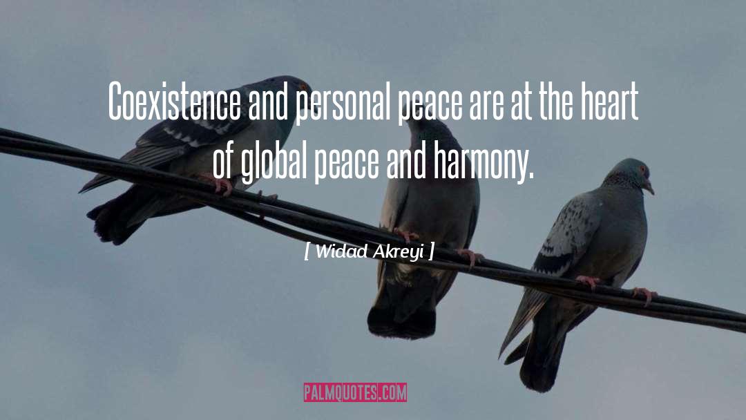 Widad Akreyi Quotes: Coexistence and personal peace are