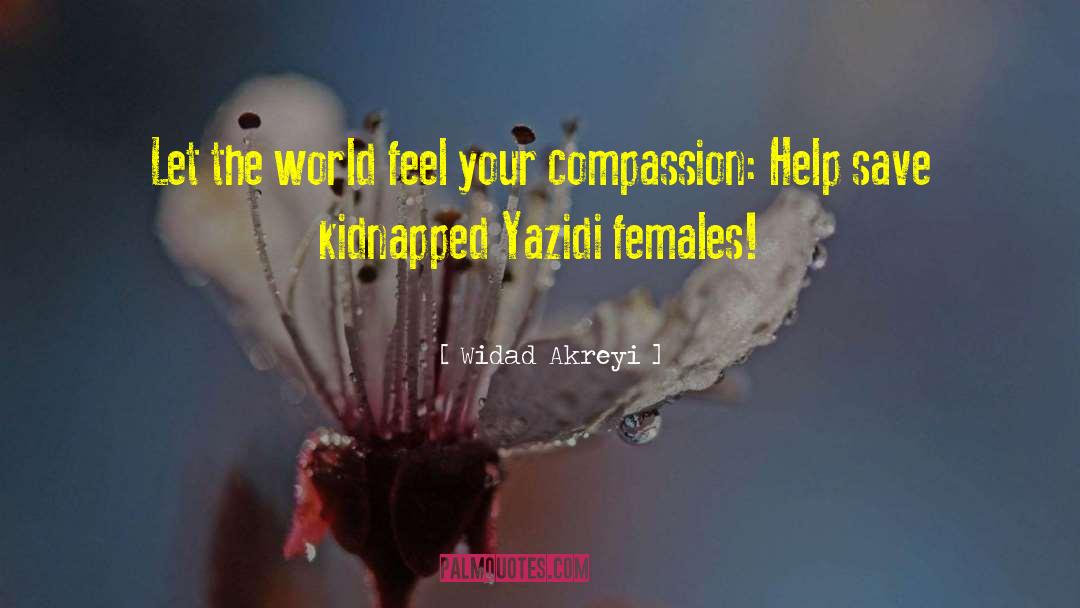 Widad Akreyi Quotes: Let the world feel your