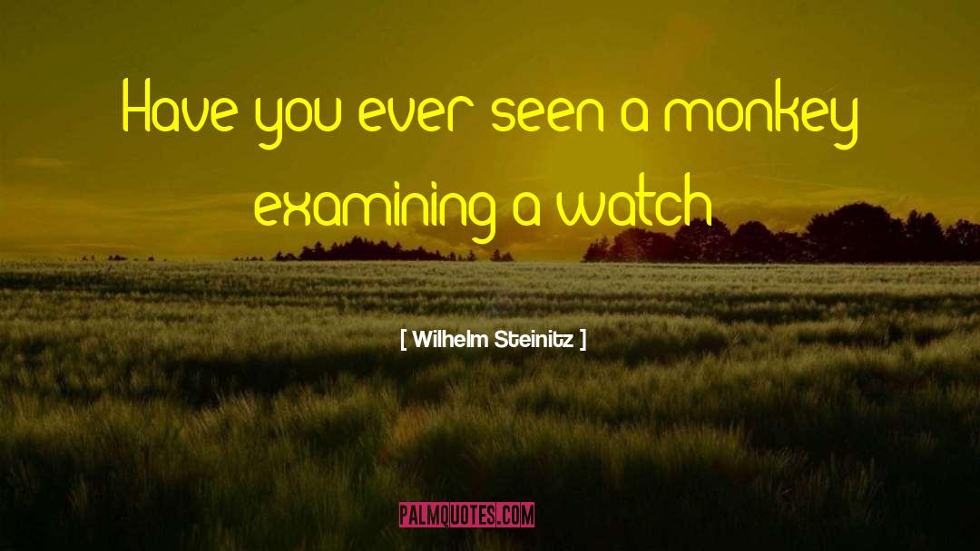 Wilhelm Steinitz Quotes: Have you ever seen a