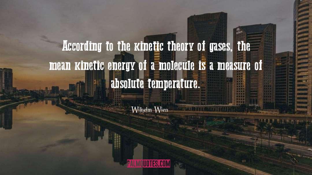 Wilhelm Wien Quotes: According to the kinetic theory