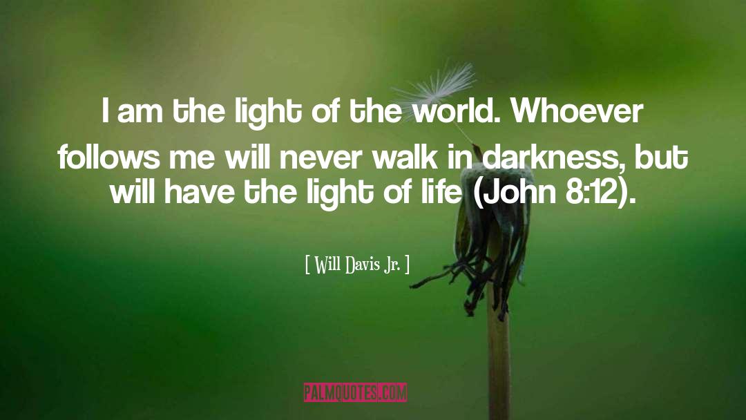 Will Davis Jr. Quotes: I am the light of