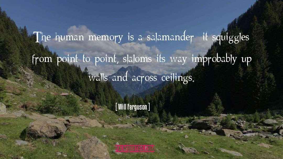 Will Ferguson Quotes: The human memory is a