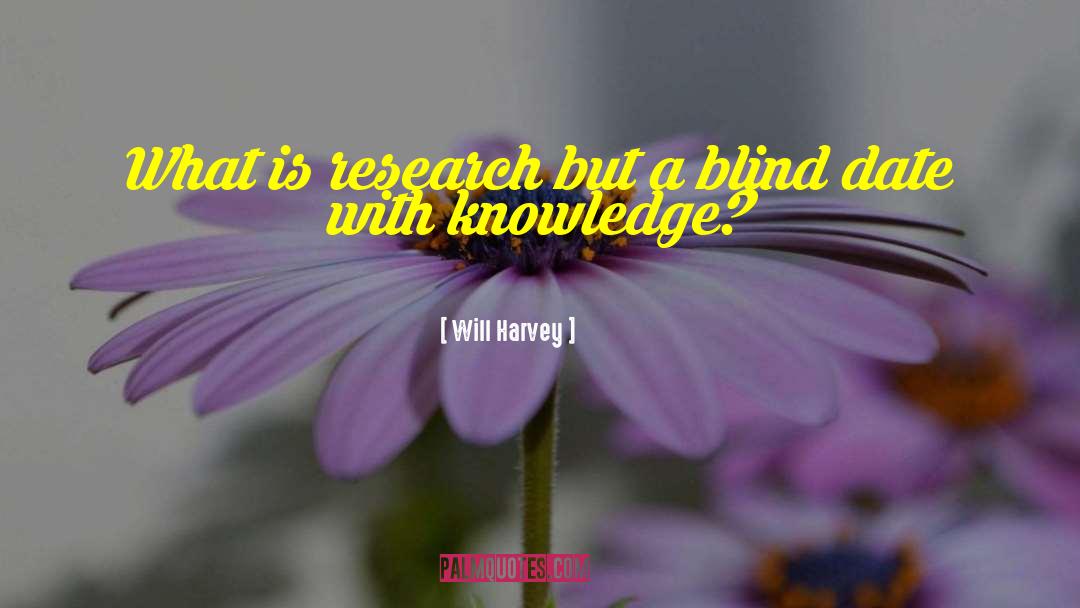 Will Harvey Quotes: What is research but a