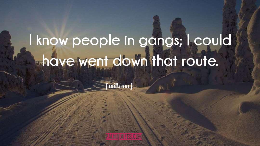 Will.i.am Quotes: I know people in gangs;