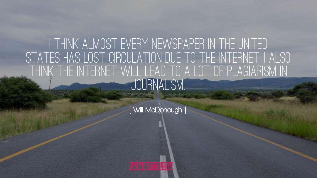 Will McDonough Quotes: I think almost every newspaper