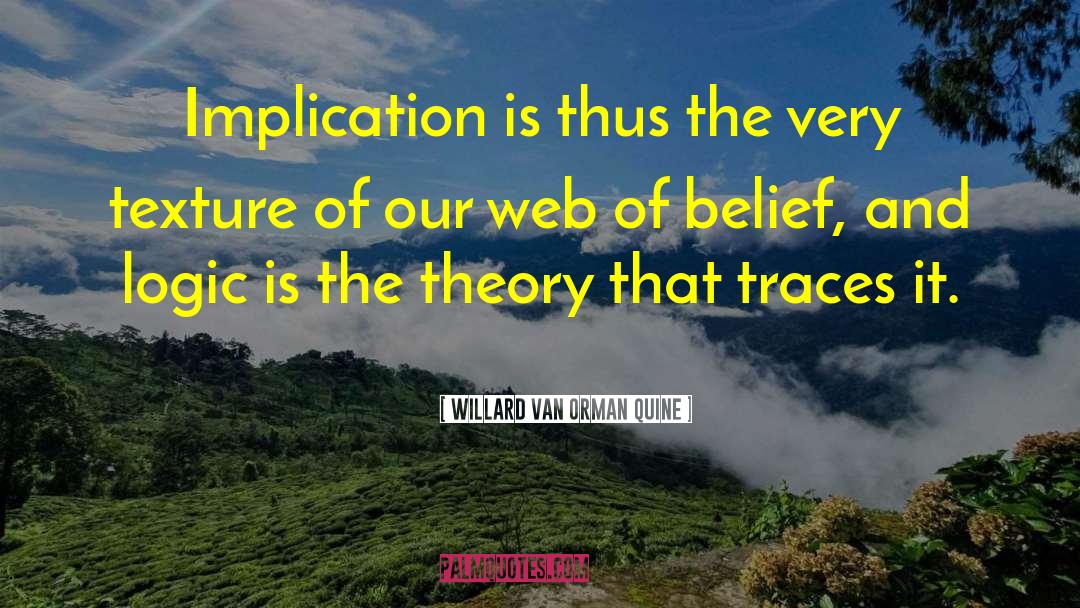 Willard Van Orman Quine Quotes: Implication is thus the very