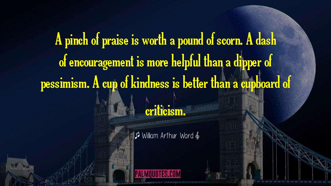 William Arthur Ward Quotes: A pinch of praise is