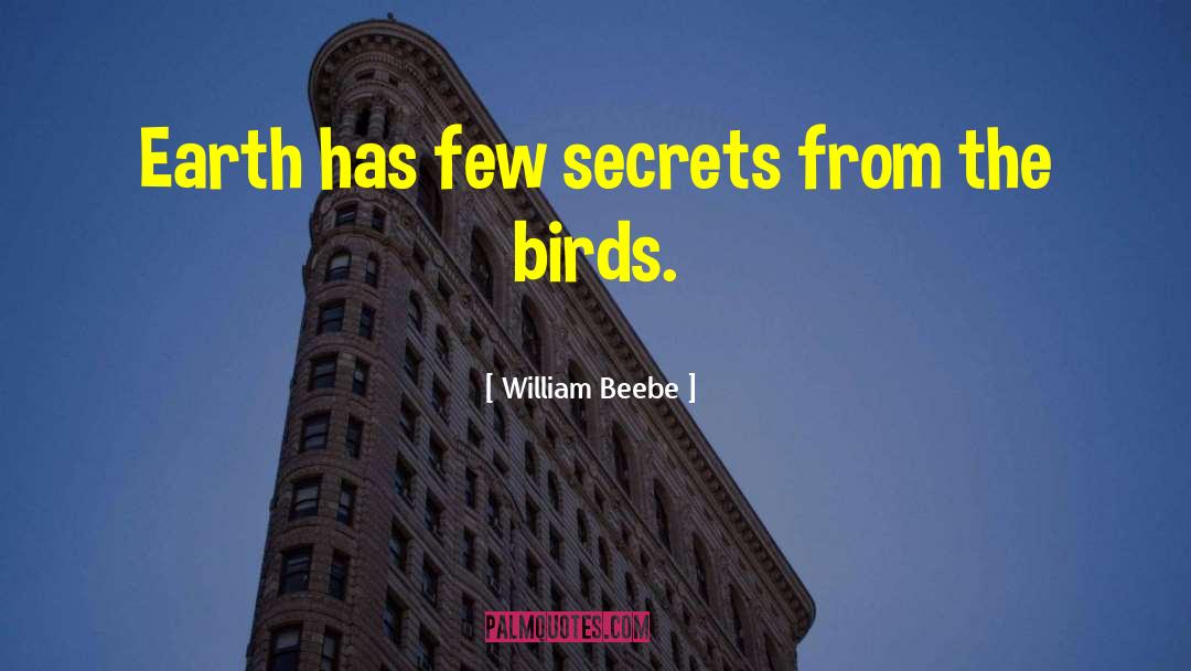 William Beebe Quotes: Earth has few secrets from