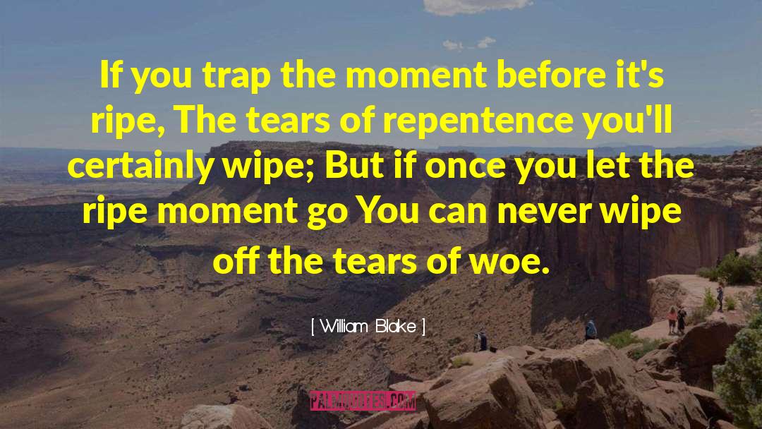 William Blake Quotes: If you trap the moment