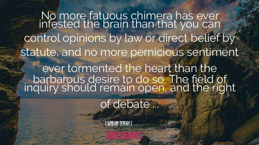 William Borah Quotes: No more fatuous chimera has