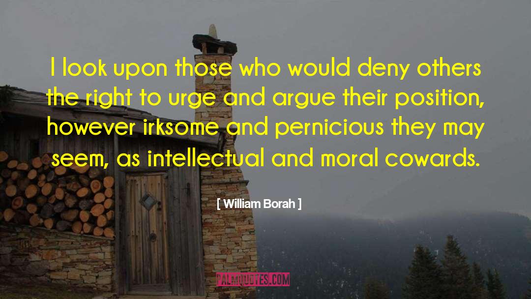 William Borah Quotes: I look upon those who