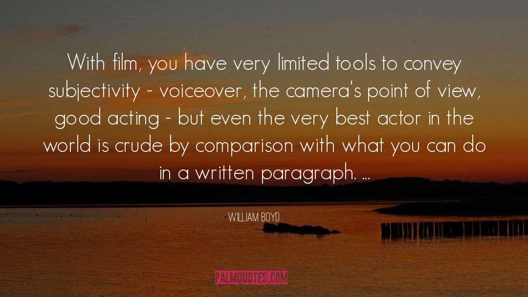 William Boyd Quotes: With film, you have very