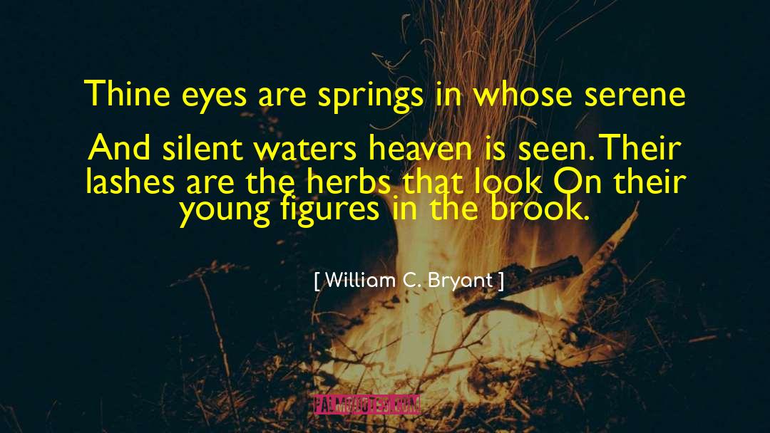 William C. Bryant Quotes: Thine eyes are springs in