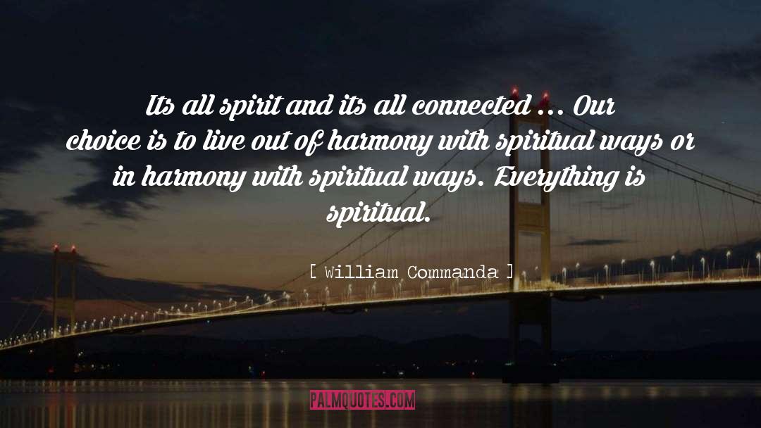 William Commanda Quotes: Its all spirit and its