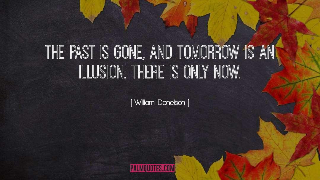 William Donelson Quotes: The past is gone, and