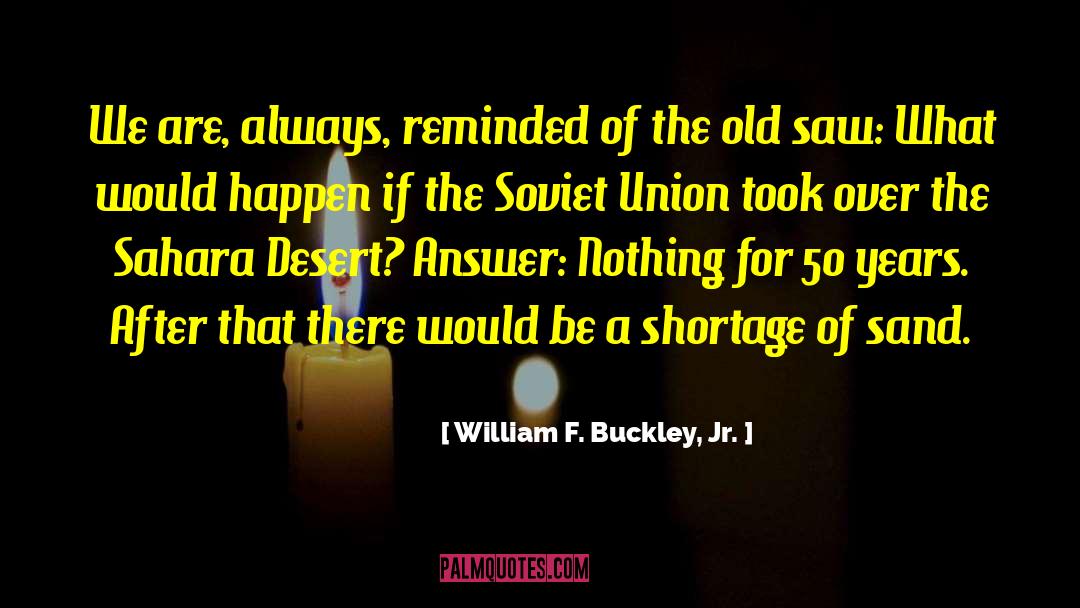 William F. Buckley, Jr. Quotes: We are, always, reminded of