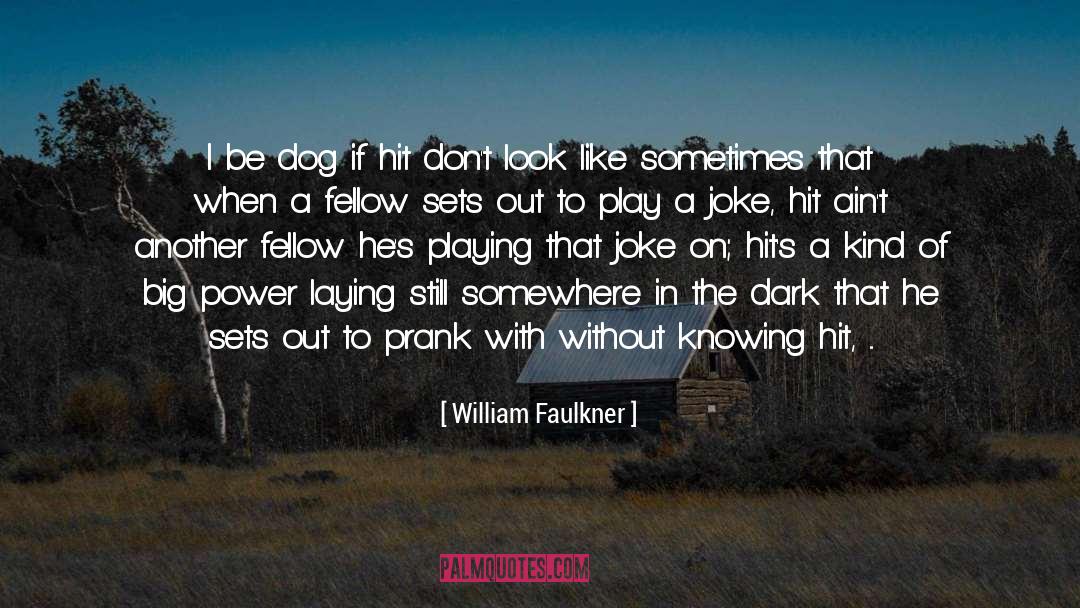 William Faulkner Quotes: I be dog if hit