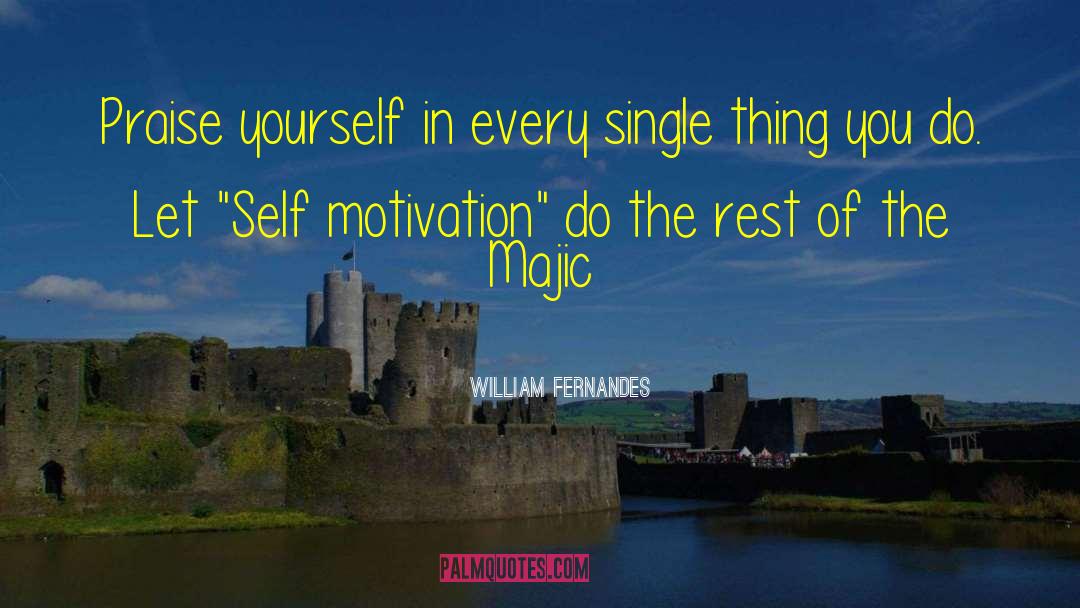 William Fernandes Quotes: Praise yourself in every single