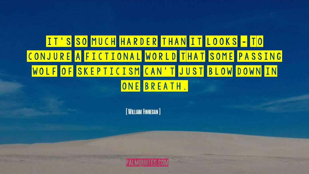 William Finnegan Quotes: It's so much harder than