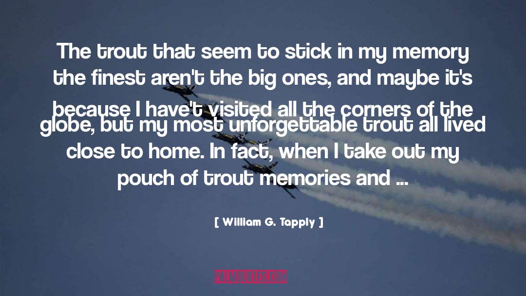 William G. Tapply Quotes: The trout that seem to