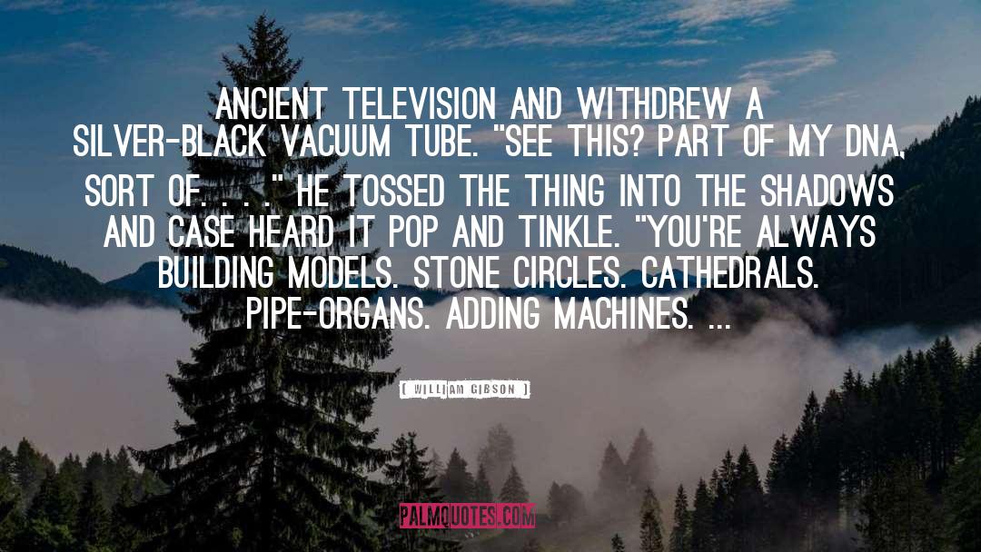 William Gibson Quotes: Ancient television and withdrew a