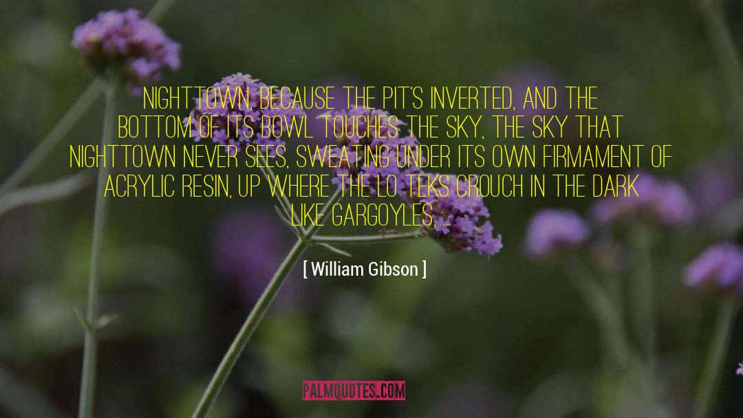 William Gibson Quotes: Nighttown, because the Pit's inverted,