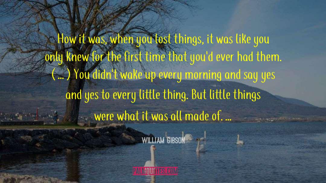 William Gibson Quotes: How it was, when you