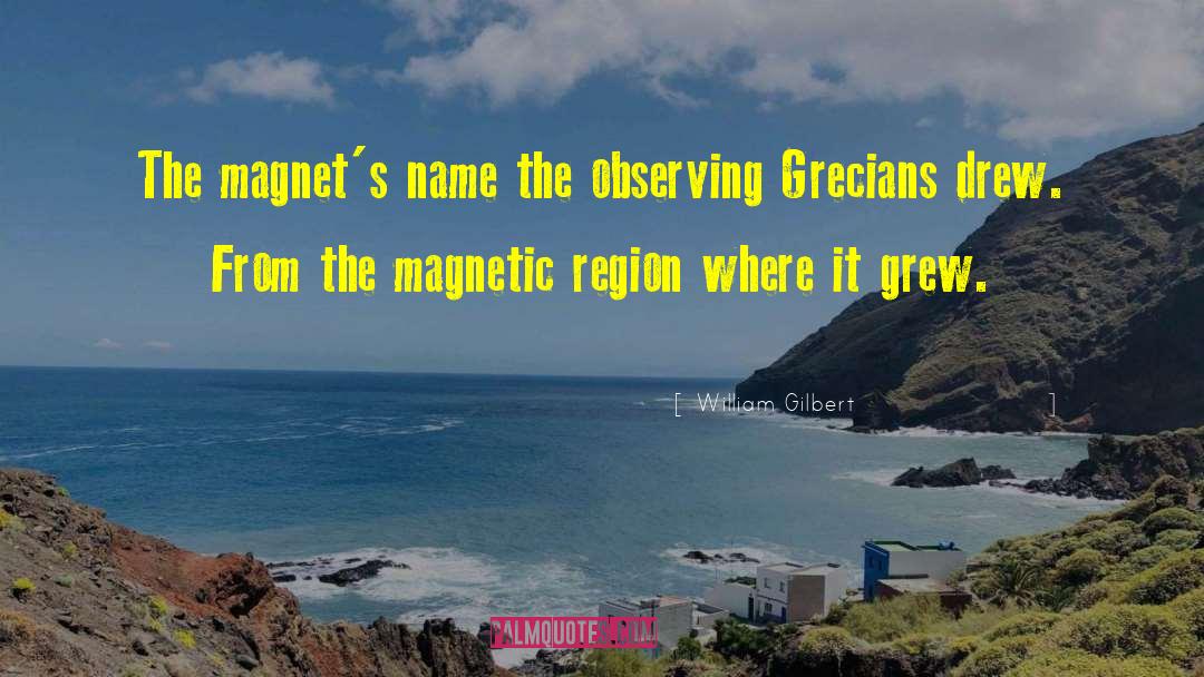 William Gilbert Quotes: The magnet's name the observing