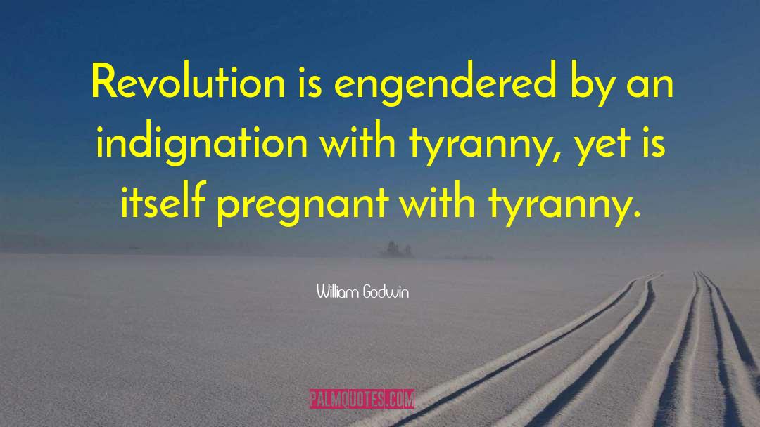 William Godwin Quotes: Revolution is engendered by an