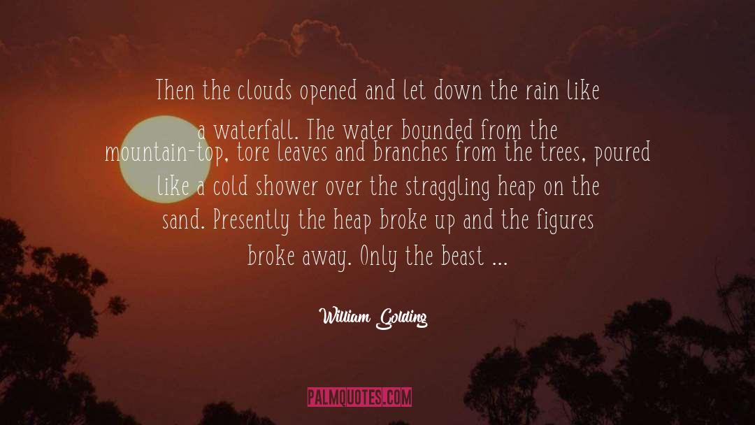 William Golding Quotes: Then the clouds opened and