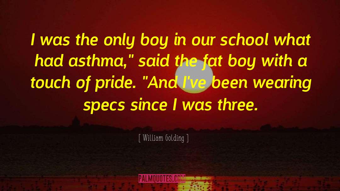 William Golding Quotes: I was the only boy