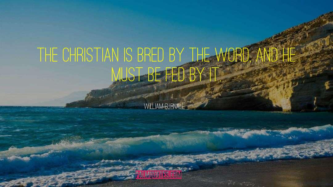 William Gurnall Quotes: The Christian is bred by