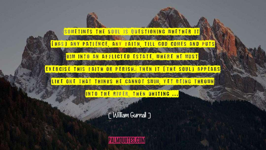 William Gurnall Quotes: Sometimes the soul is questioning