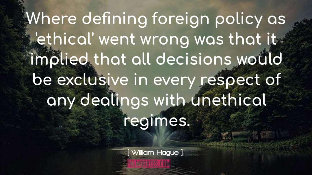 William Hague Quotes: Where defining foreign policy as