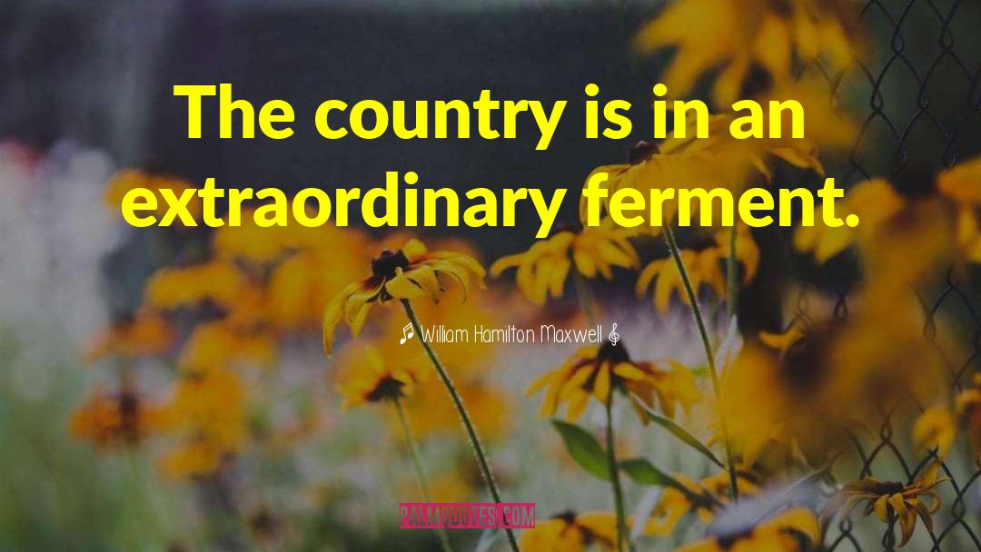 William Hamilton Maxwell Quotes: The country is in an