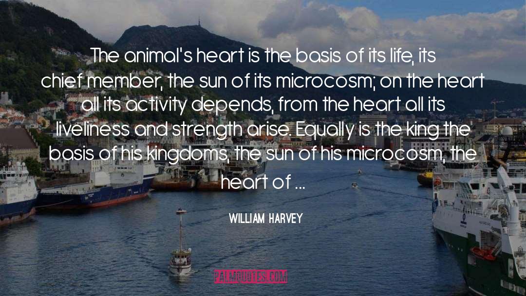 William Harvey Quotes: The animal's heart is the