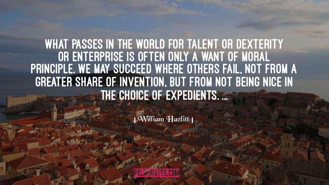 William Hazlitt Quotes: What passes in the world
