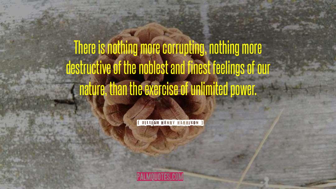 William Henry Harrison Quotes: There is nothing more corrupting,