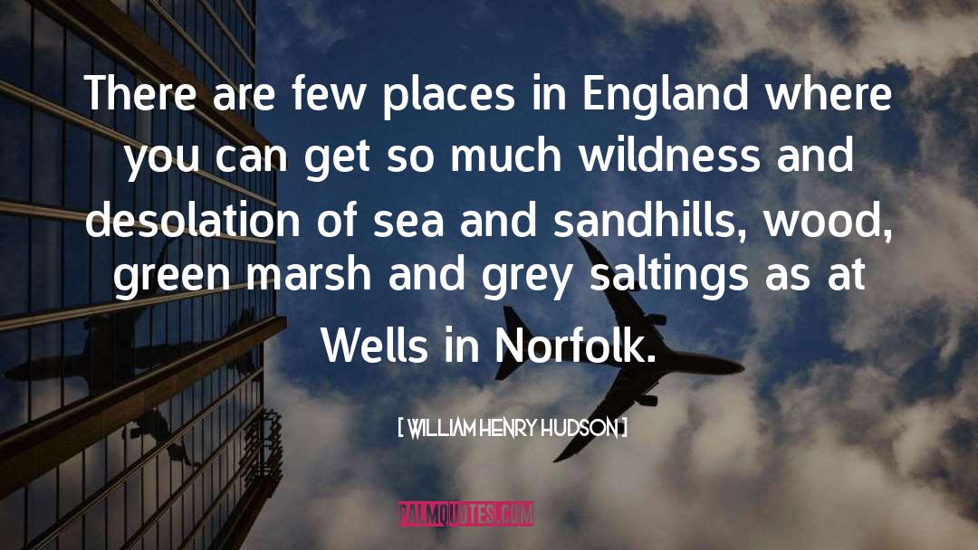 William Henry Hudson Quotes: There are few places in