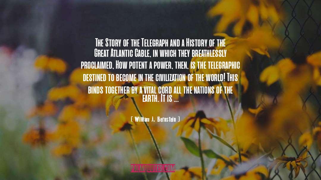 William J. Bernstein Quotes: The Story of the Telegraph