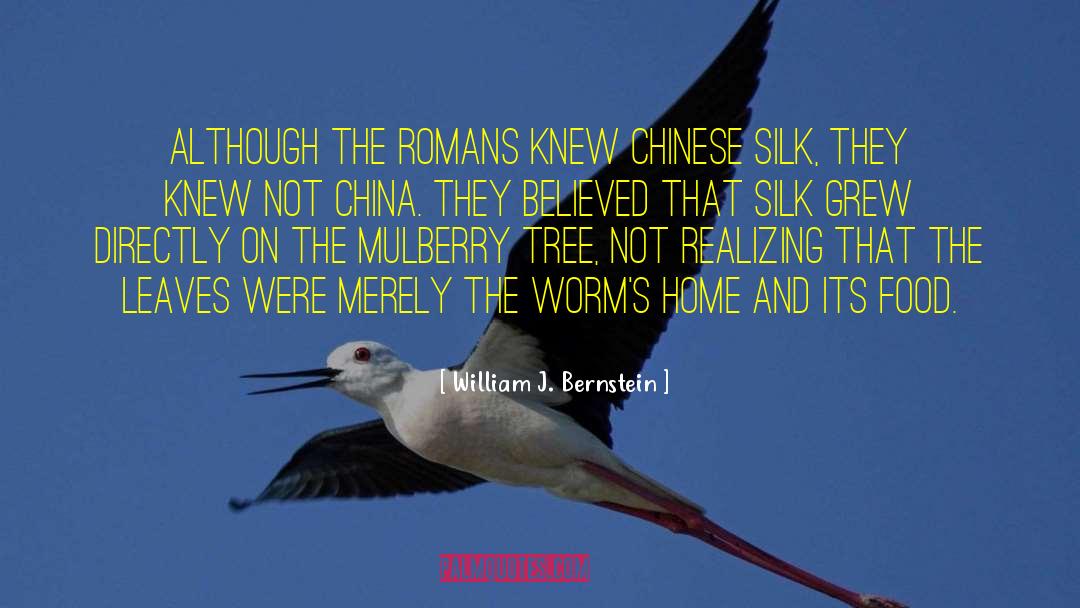 William J. Bernstein Quotes: Although the Romans knew Chinese