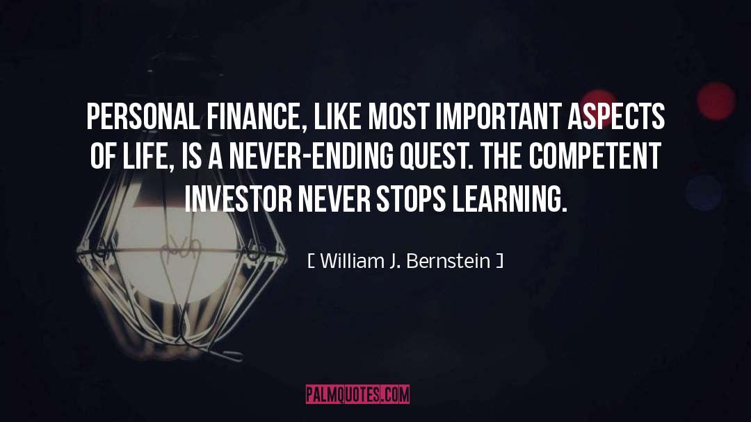William J. Bernstein Quotes: Personal finance, like most important