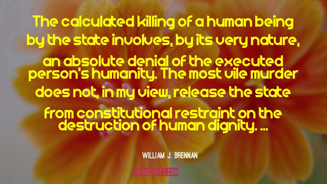 William J. Brennan Quotes: The calculated killing of a