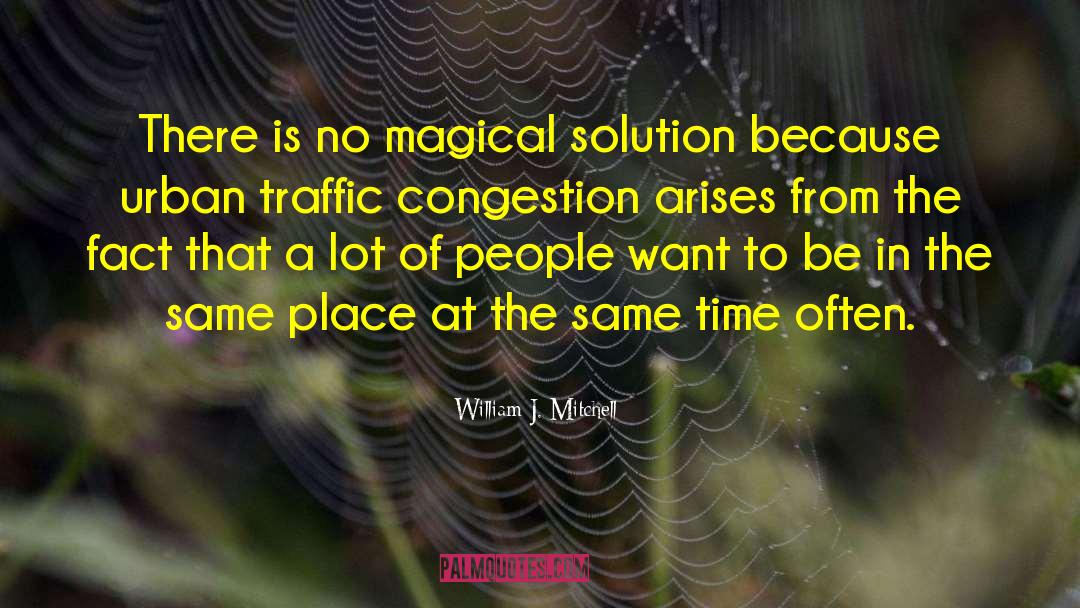 William J. Mitchell Quotes: There is no magical solution