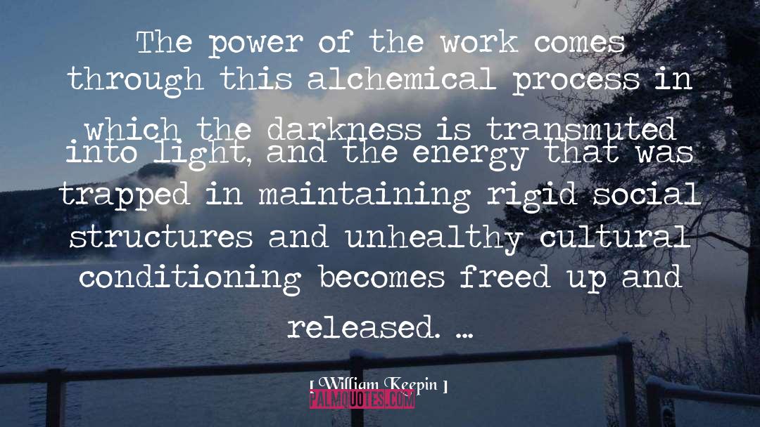 William Keepin Quotes: The power of the work