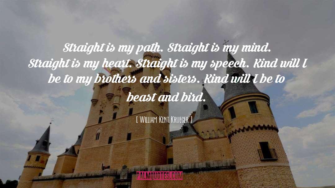 William Kent Krueger Quotes: Straight is my path. Straight