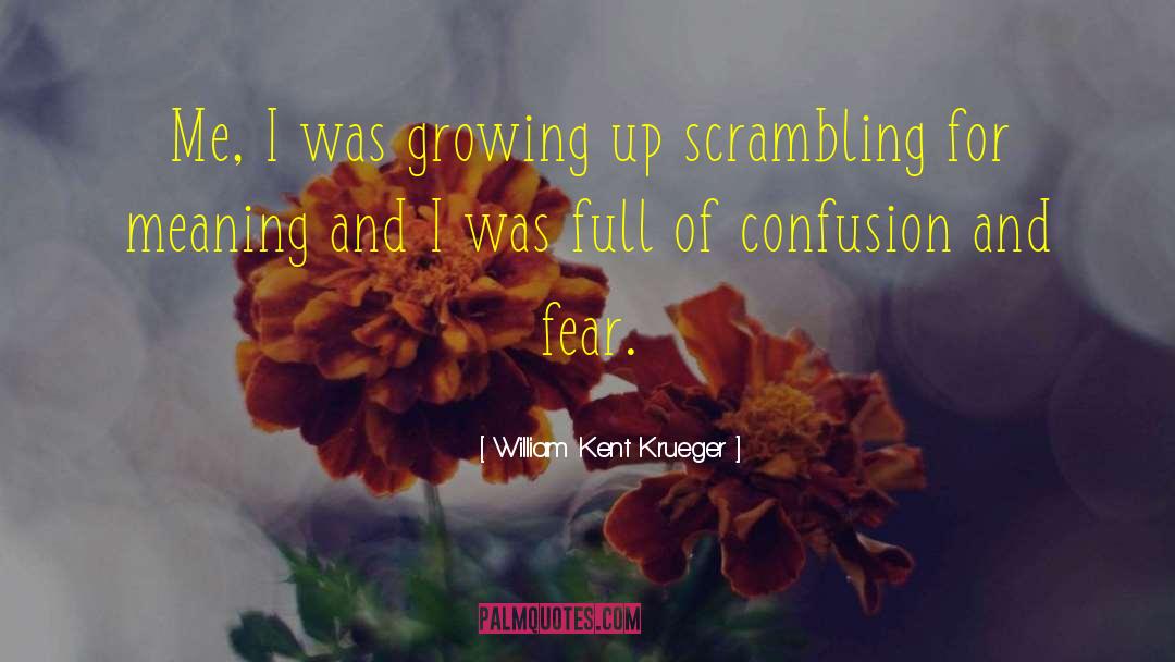 William Kent Krueger Quotes: Me, I was growing up