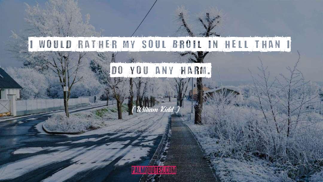 William Kidd Quotes: I would rather my soul